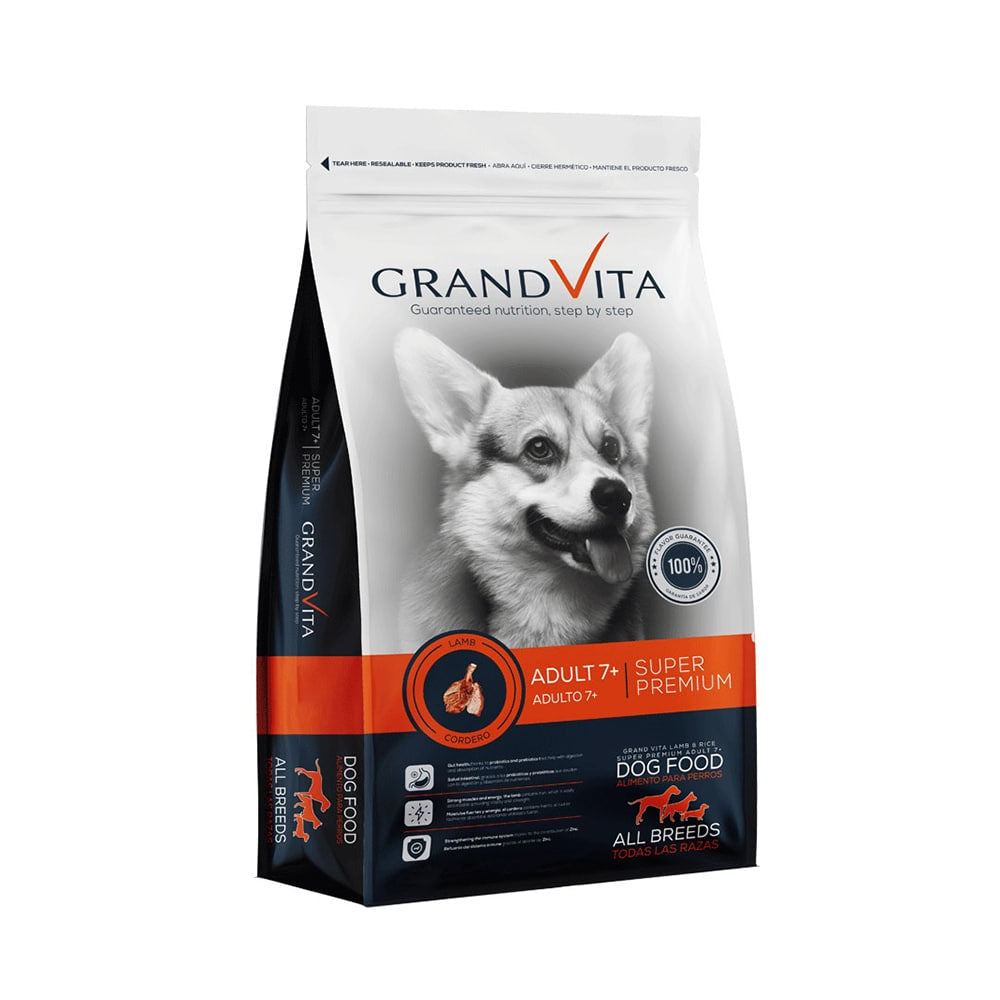 GRAND VITA CORDERO ADULTO 7+ X 3 KG