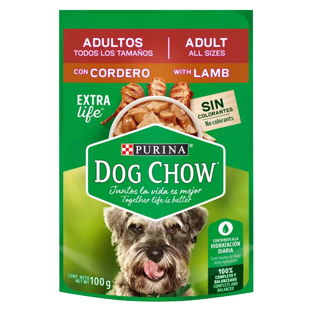 DOG CHOW POUCH TD TM CORDERO X 100 GR