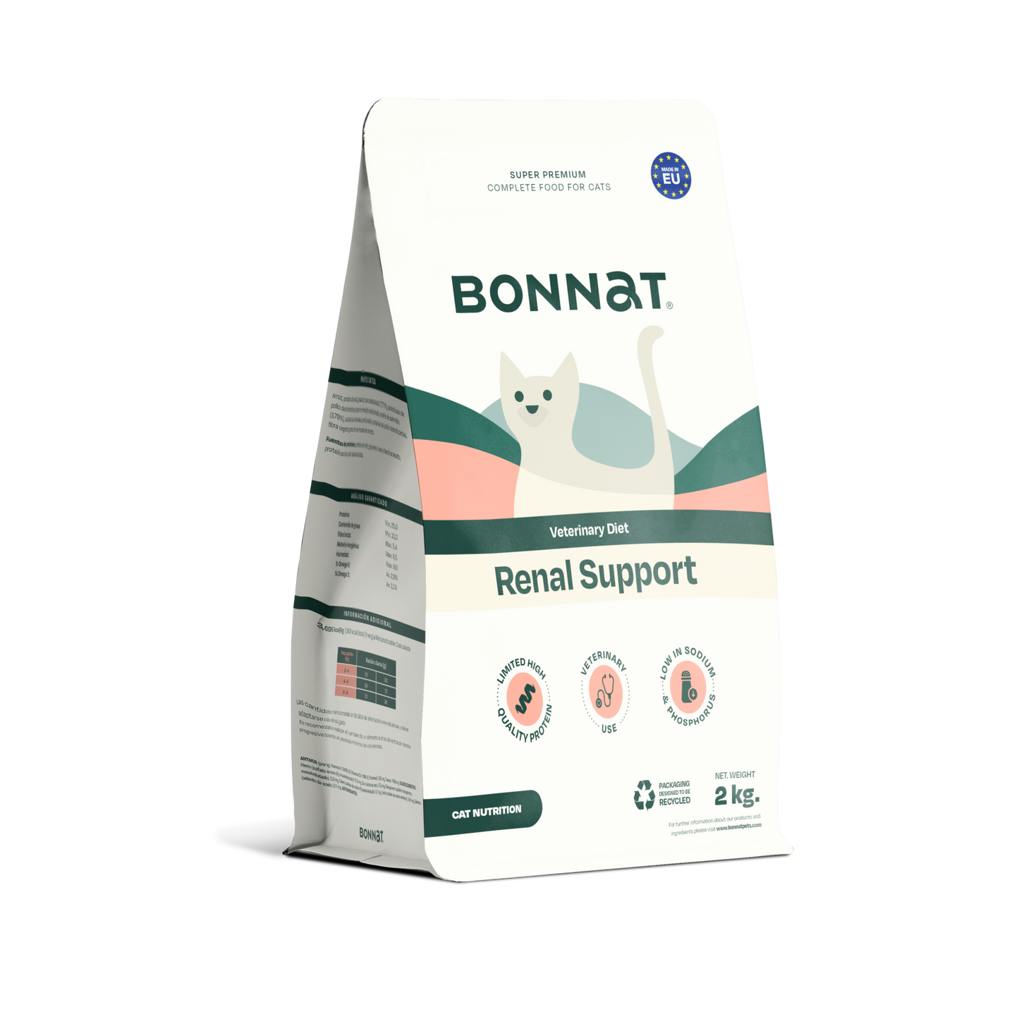 BONNAT VETERINARY DIET FELINE RENAL SUPPORT X 2 KG-