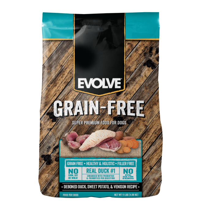 EVOLVE DOG GRAIN FREE DUCK - PATO X 11 LB - 4.98 KG