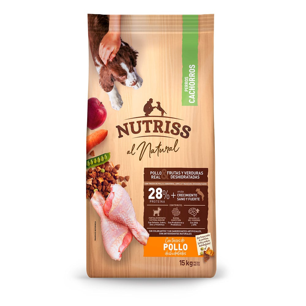 NUTRIS AL NATURAL CACHORRO POLLO X 15 KG