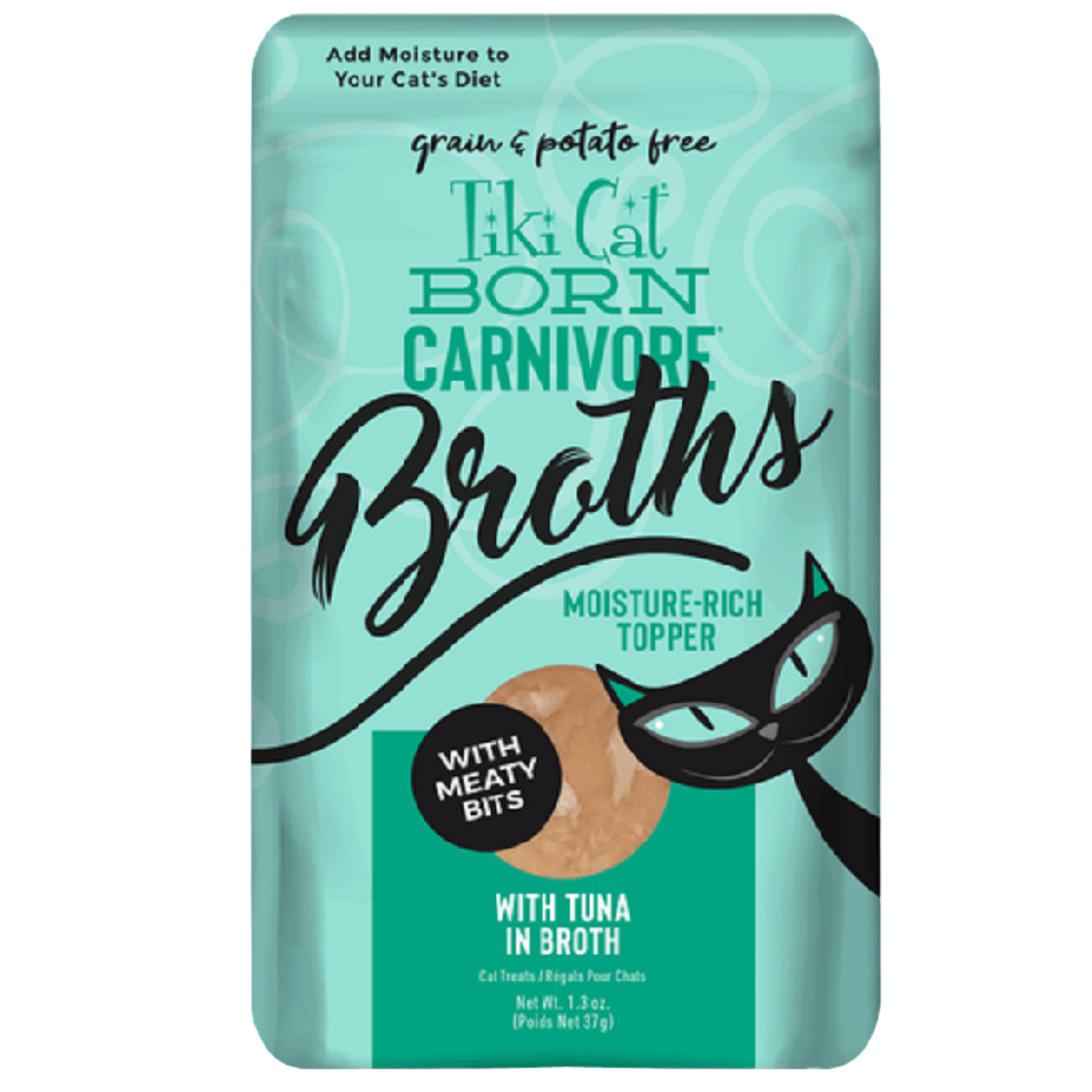 TIKI CAT BROTH ATUN EN CALDO X 37 GR POUCH