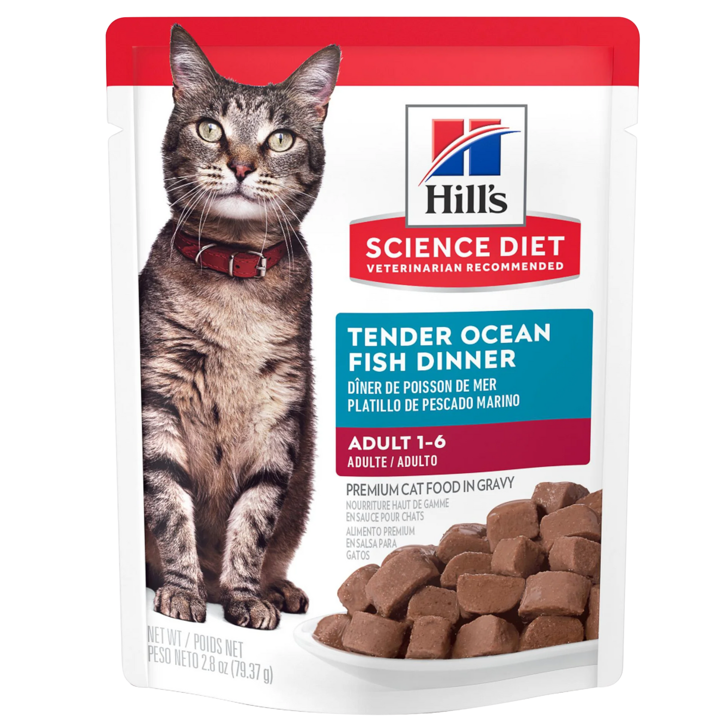 HILLS F ADULTO TENDER ACEAN FISH POUCHE X 79 GRS