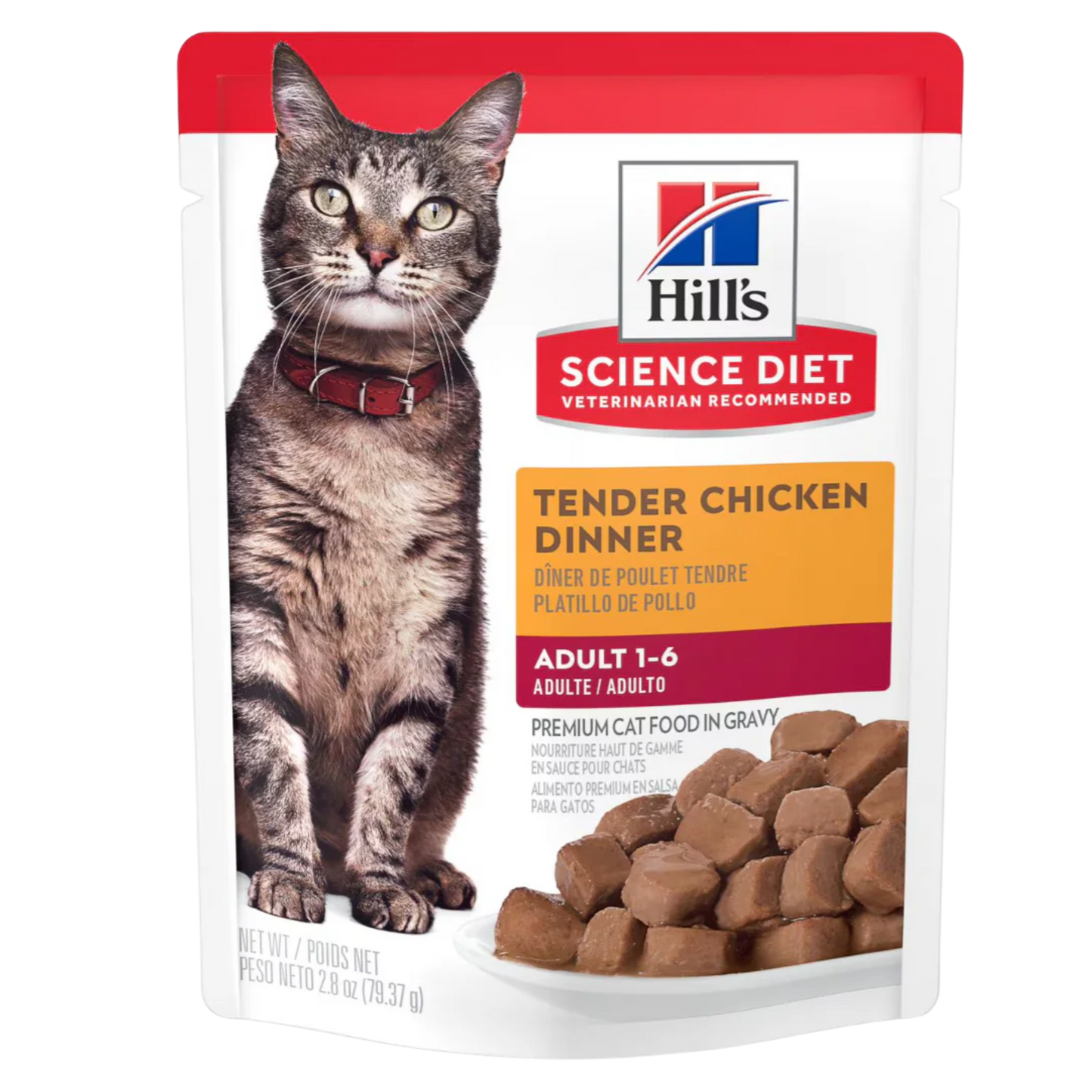 HILLS F ADULTO TENDER CHICKEN POUCHE X 79 GRS