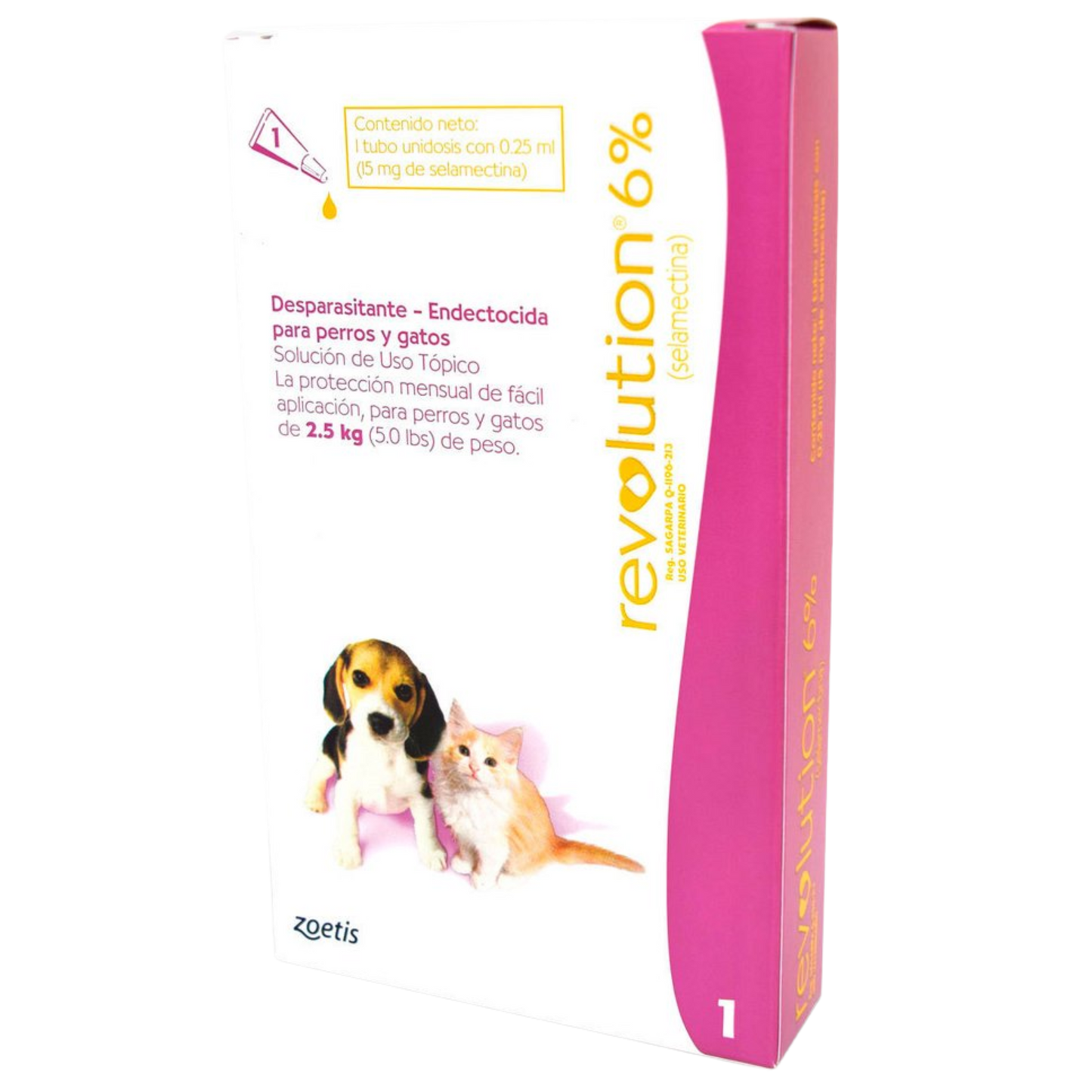 REVOLUTION PLUS X 0.25 ML ROSADO
