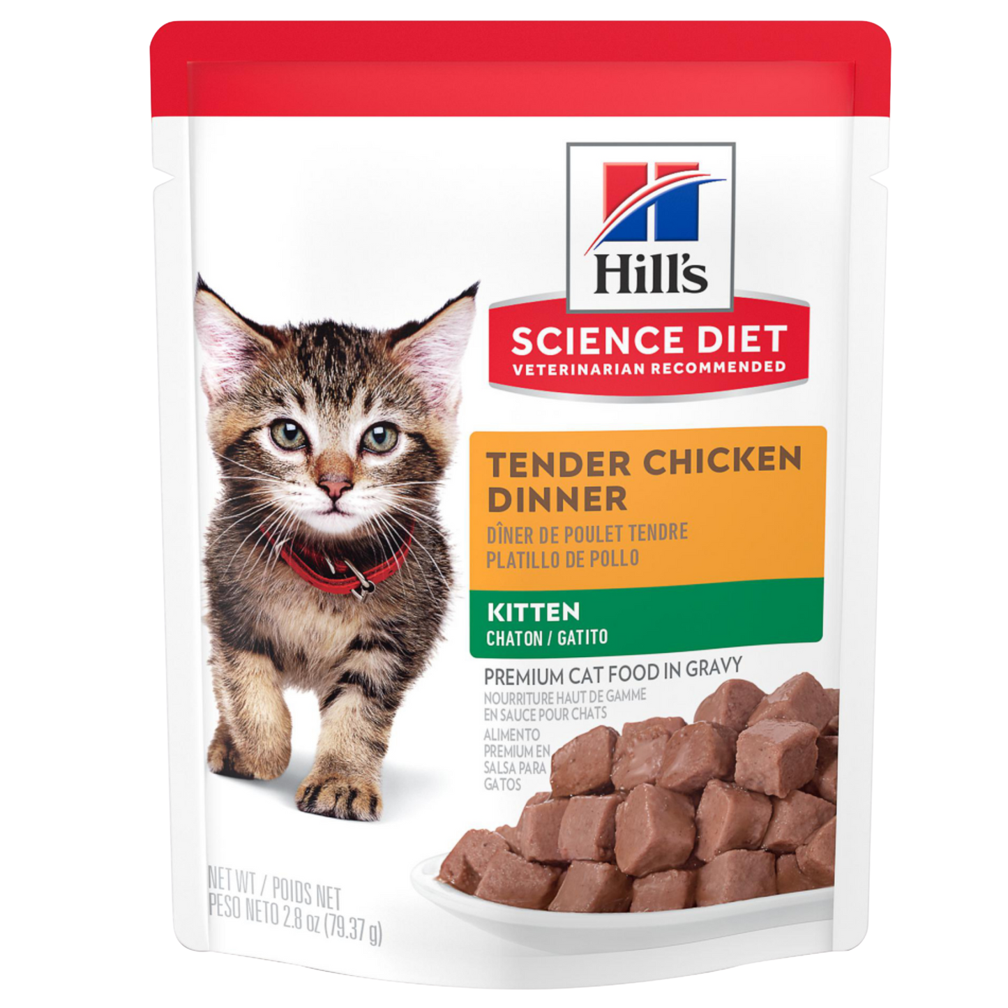 HILLS F KITTEN TENDER CHICKEN POUCHE 79 GRS