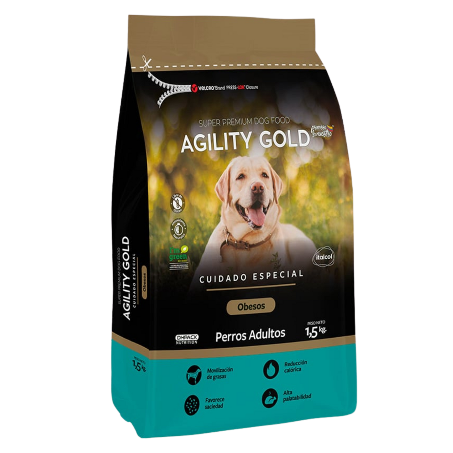 AGILITY GOLD ADULTOS OBESOS X 1.5 KG