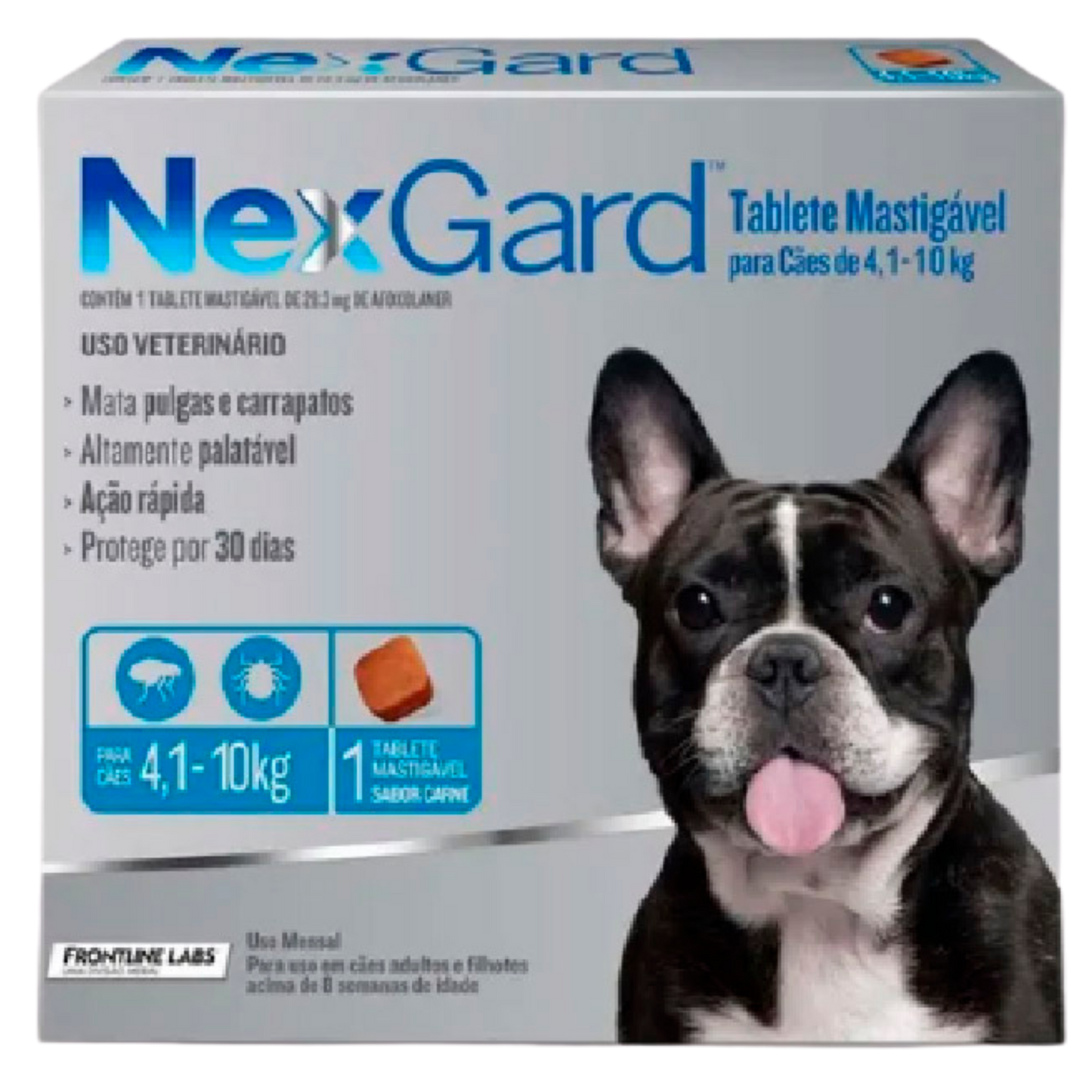 NEXGARD X 1TAB DE 4.1-10 KG PERROS AZUL