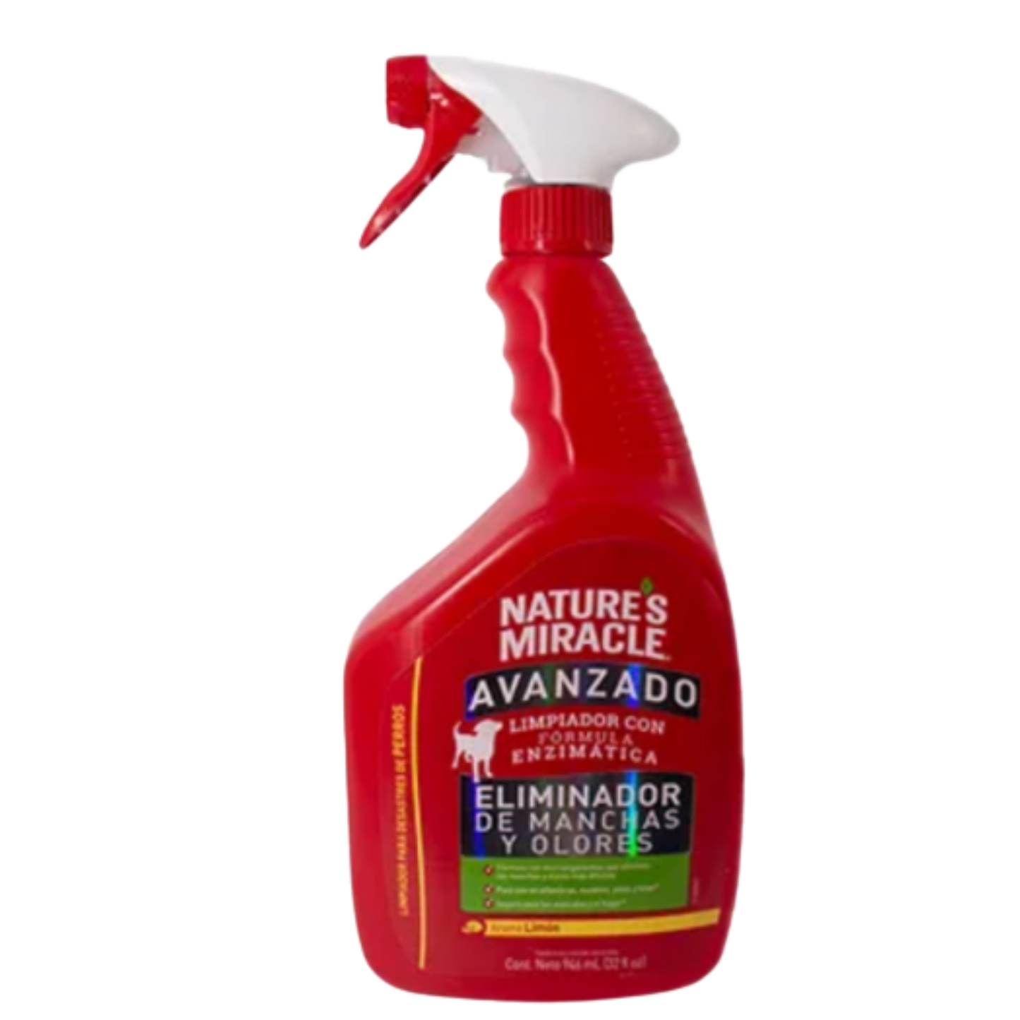 NATURE MIRACLE ELIMINADOR DE MANCHAS Y OLORES LEMON X 32 OZ