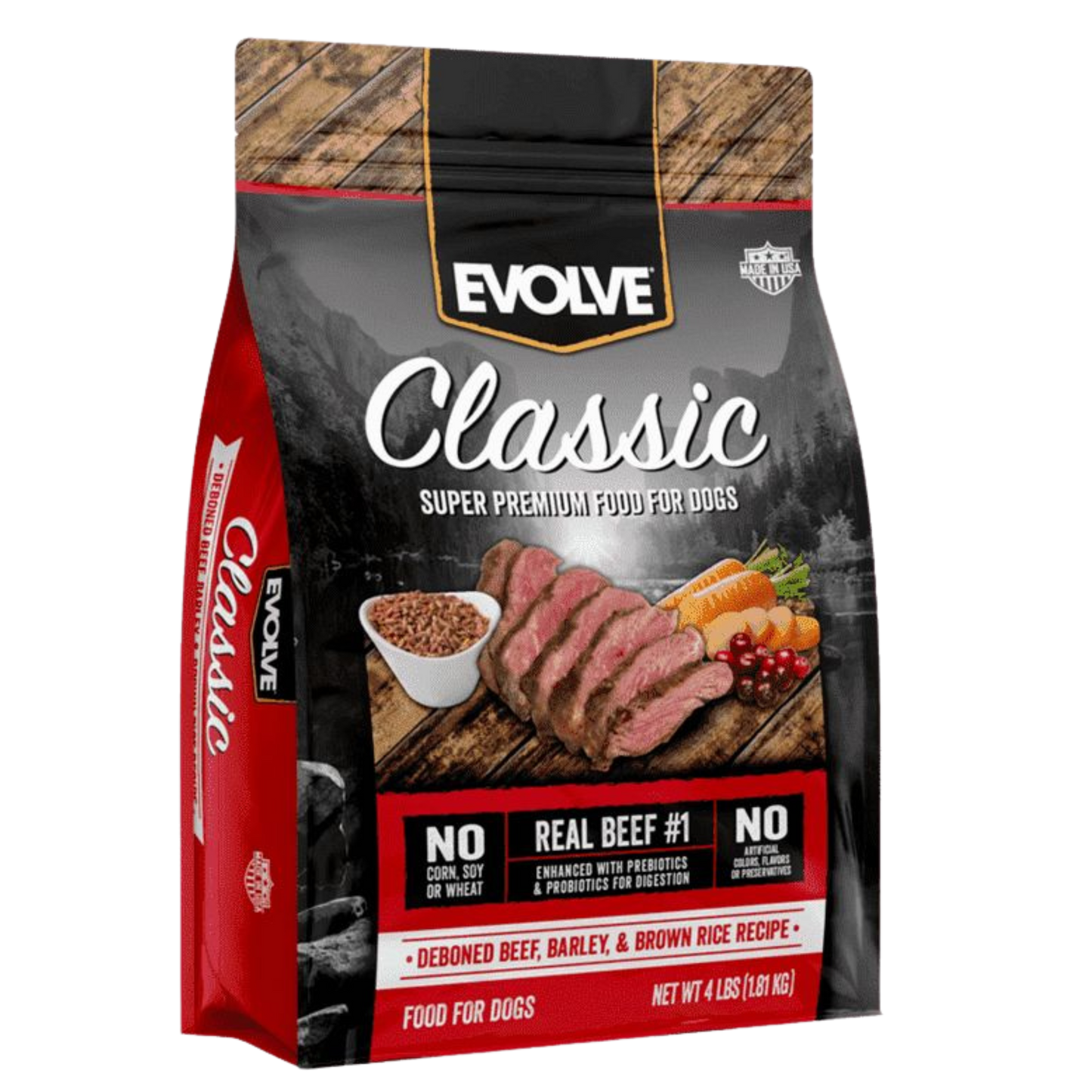 EVOLVE DOG CLASSIC BEEF - CARNE X 3.5 LB - 1.56 KG