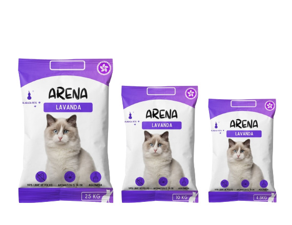 ARENA CALABAZA LAVANDA 4.5 KG