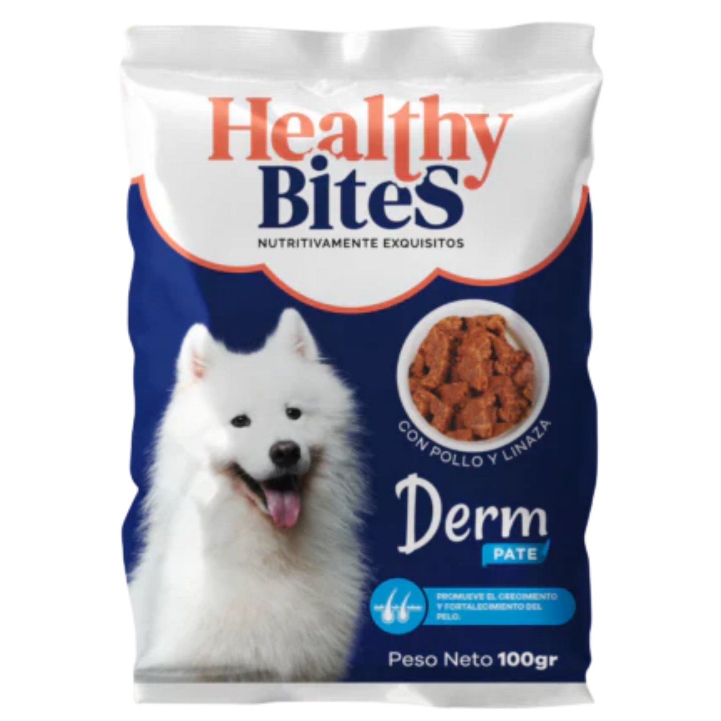 HEALTHY BITES PATE PERRO DERM SOBRE X 100 GR