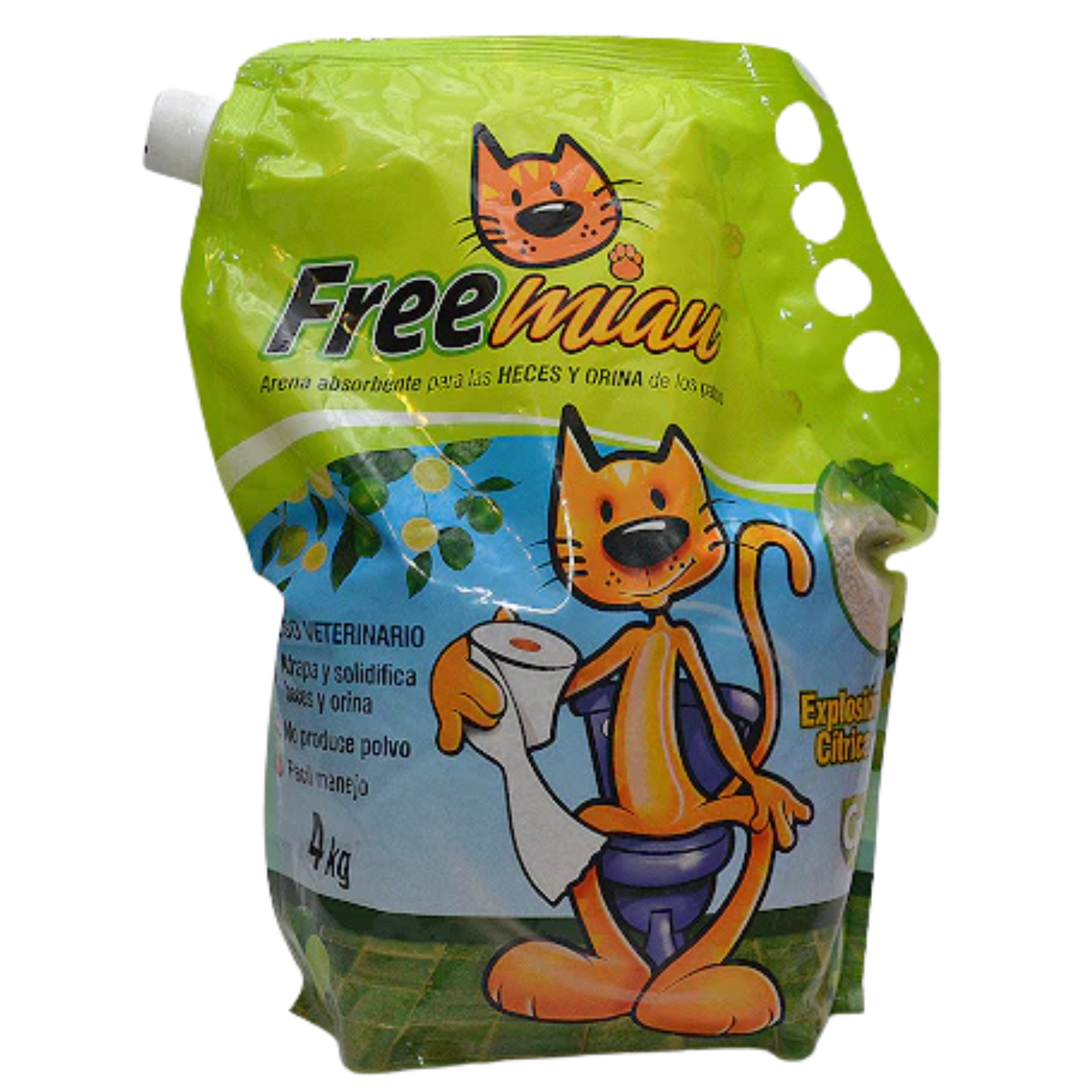 FREEMIAU ARENA CITRICA X 4 KG X 5 UNDS