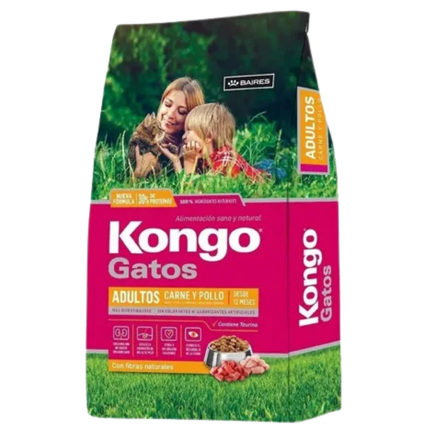 KONGO GATOS AD CARNE Y POLLO BULTO X 8 KG