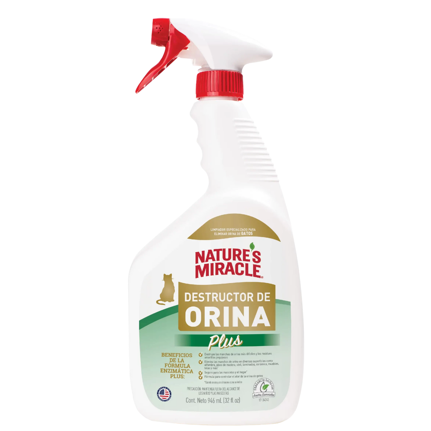 NATURE MIRACLE GATO DESTRUCTOR DE ORINA X 32 OZ