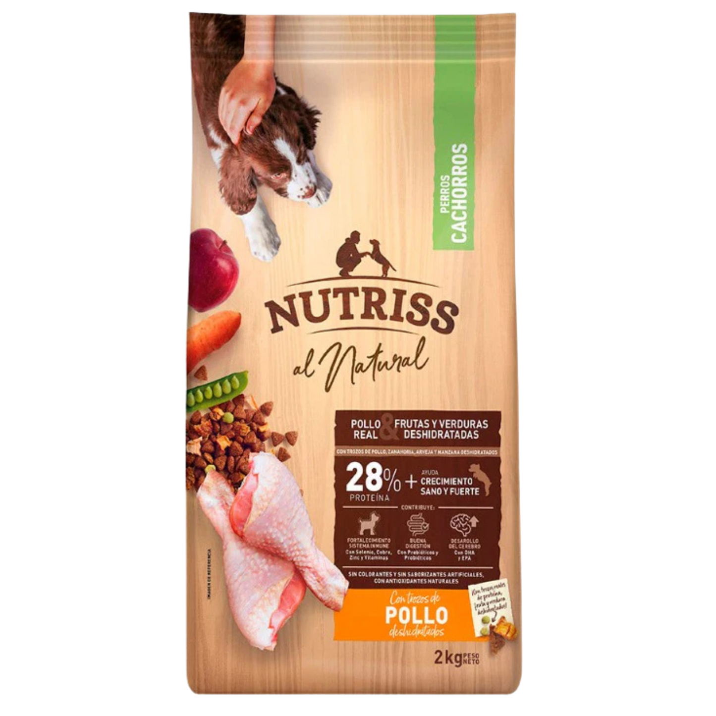 NUTRIS AL NATURAL CACHORRO POLLO X 2 KG