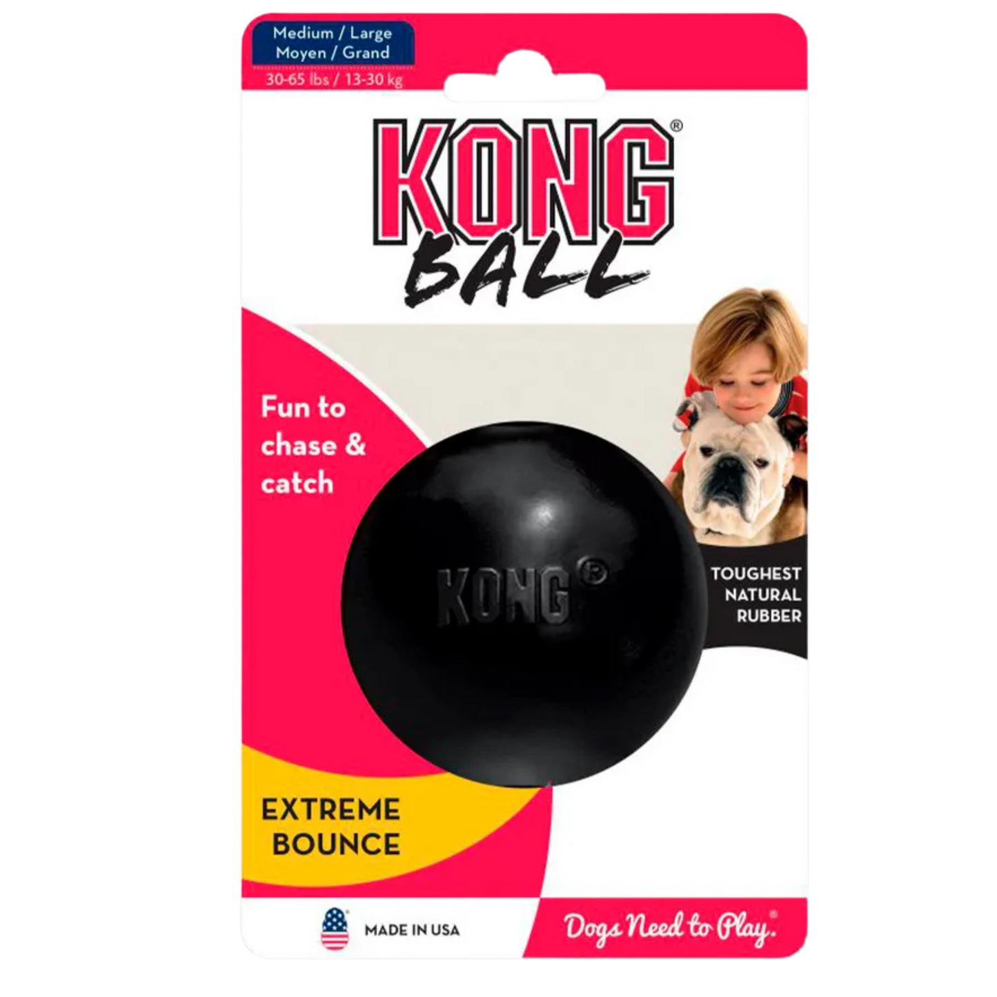 KONG PERRO CAUCHO EXTREME PELOTA SMALL