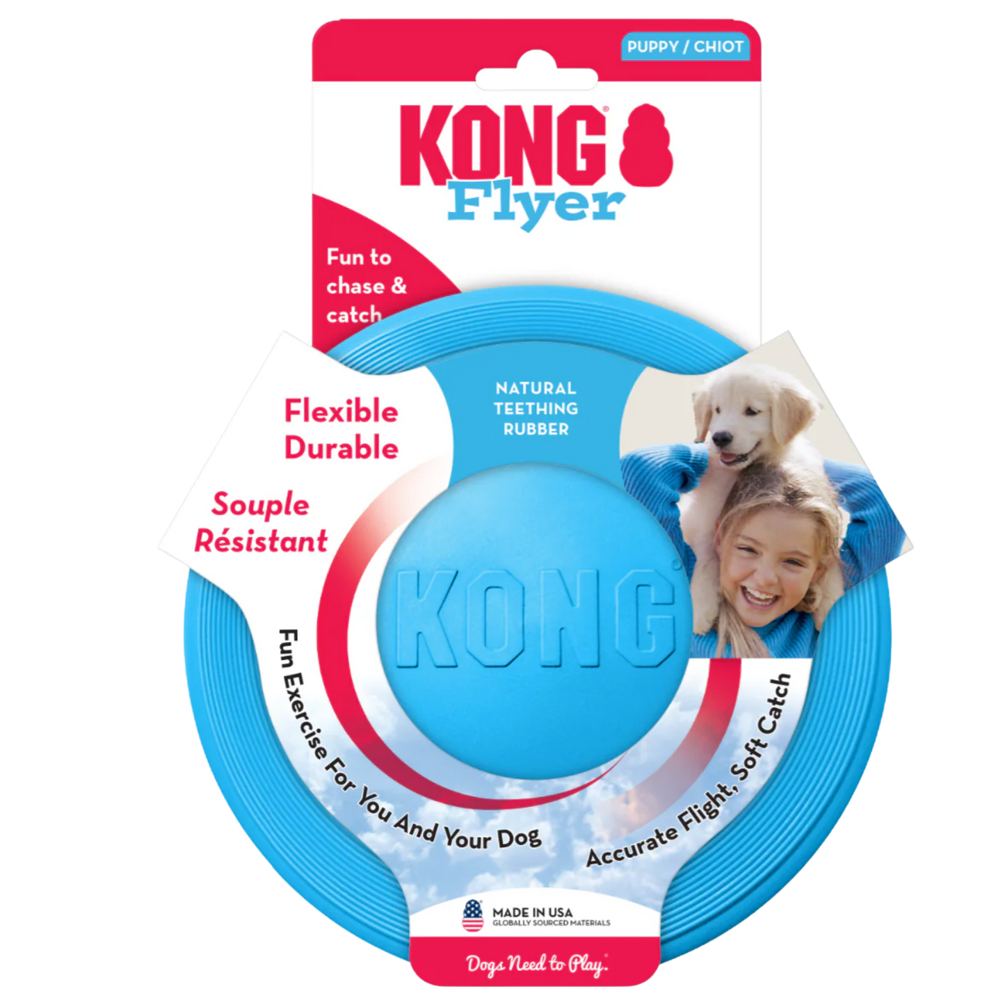 KONG PERRO CAUCHO PUPPY FRISBEE SMALL