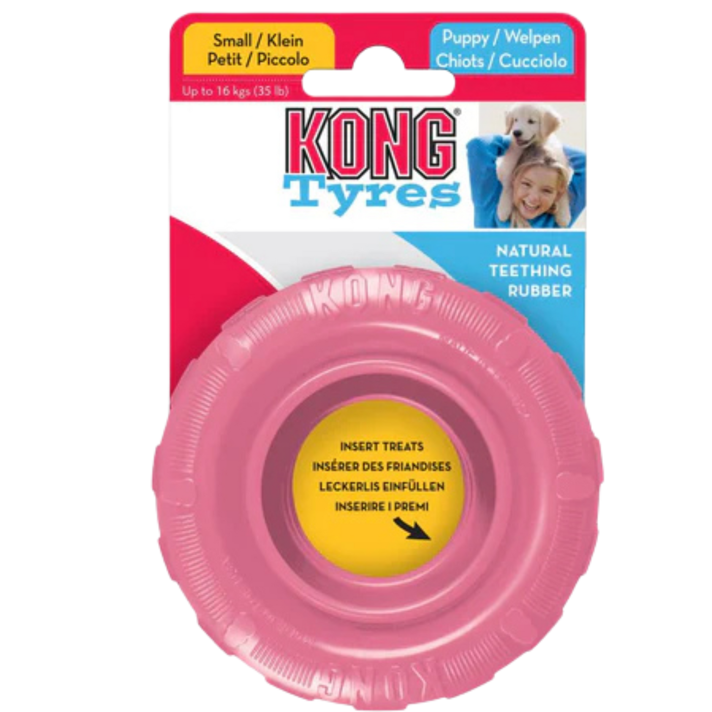 KONG PERRO CAUCHO PUPPY LLANTA SMALL