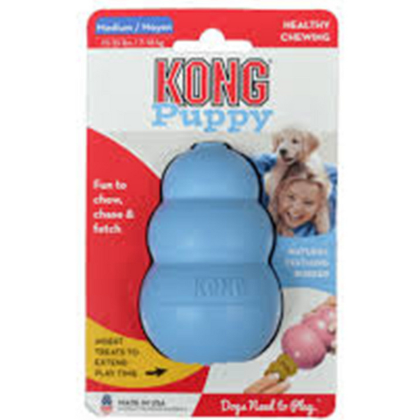 KONG PERRO CAUCHO PUPPY PORTAPASABOCAS MEDIUM