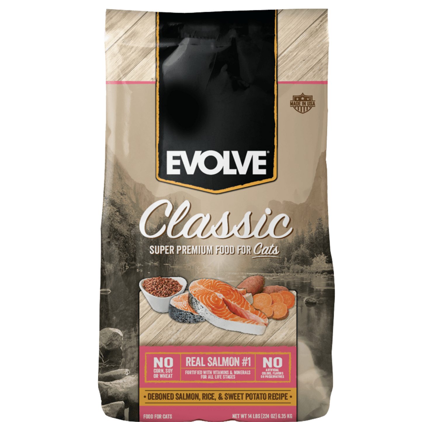 EVOLVE CAT CLASSIC SALMON X 2.75 LB -1.24 KG