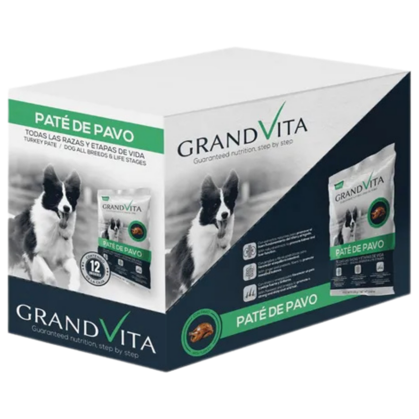 GRAND VITA PATE DE PAVO PERRO 100GRS CAJAX12