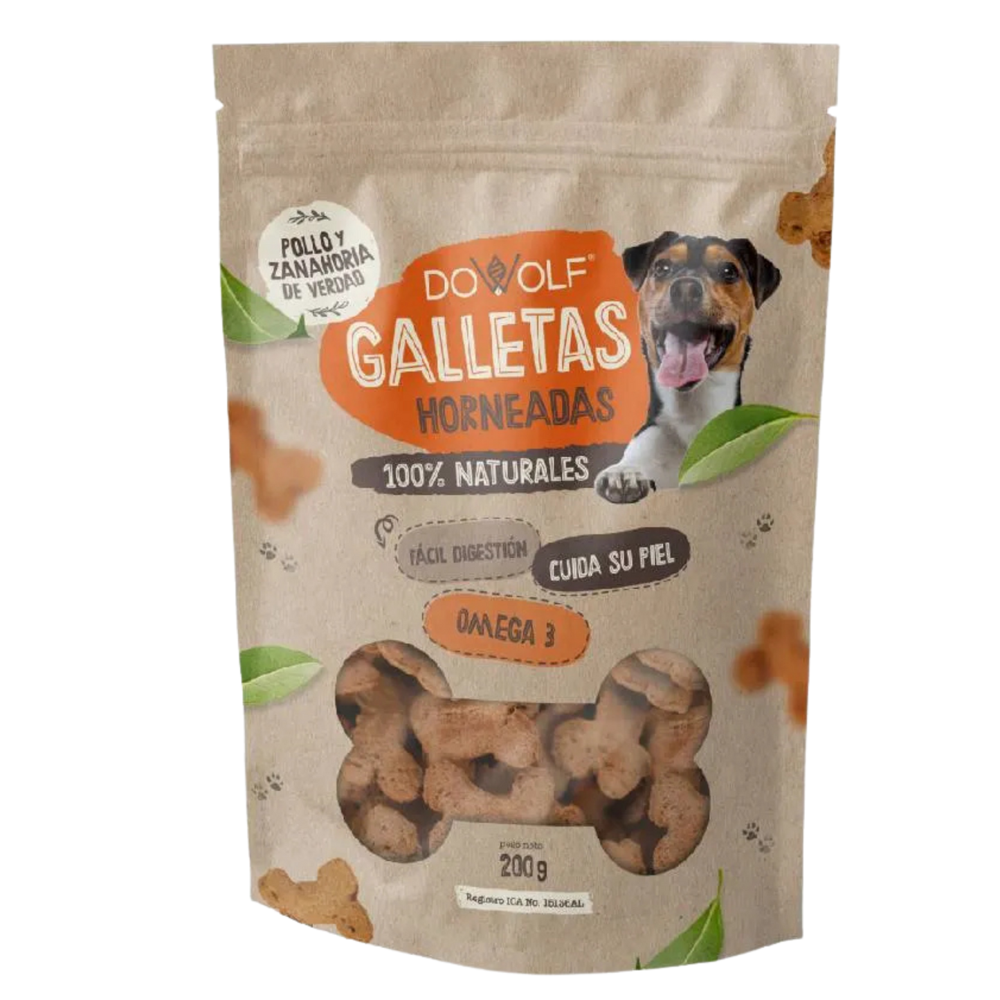 GALLETA S POLLO Y ZANAHORIA OMEGA X 200 GR