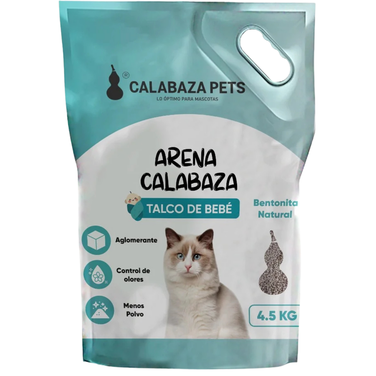 ARENA CALABAZA X 4.5 KG TALCO BEBE