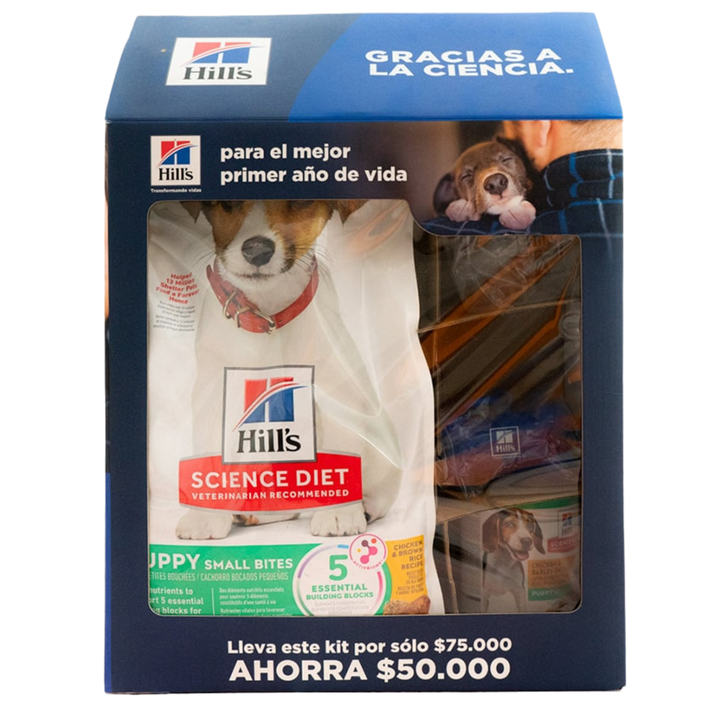 HILLS KIT C PUPPY SB X 4.5 LB - 2.04 KG + LATA + ARTICULOS