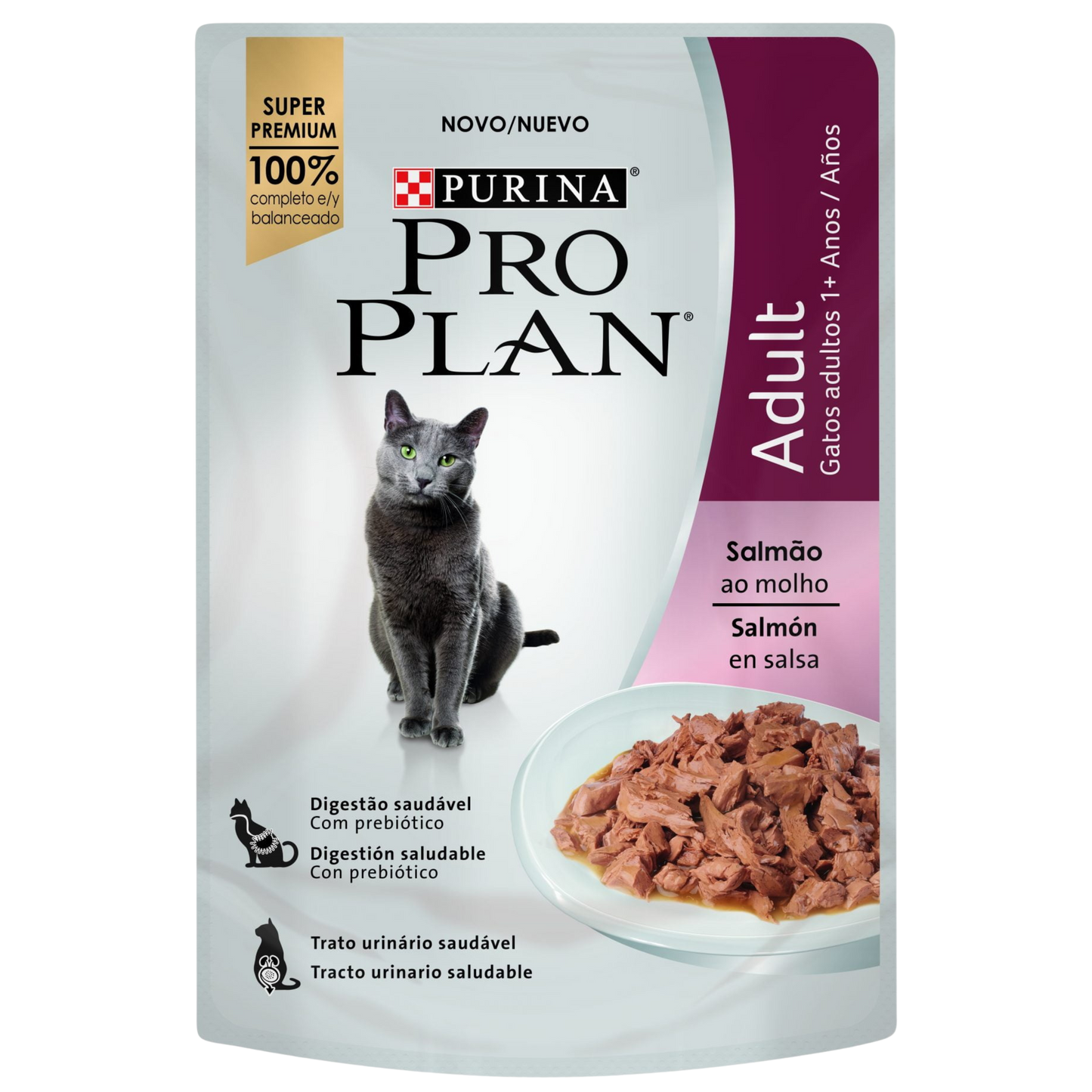PRO PLAN WET CAT AD SALMON EN SALSA 85G