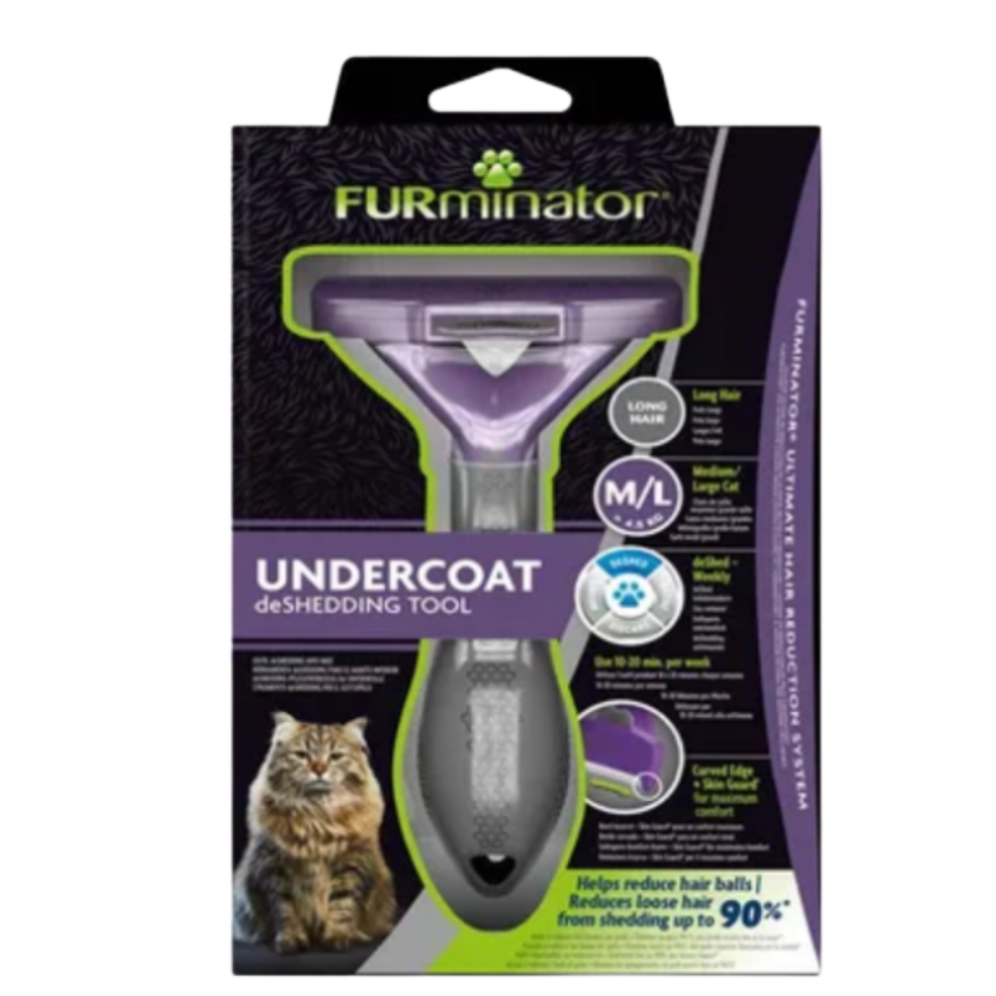 FURMINATOR DESLANADOR GATO MEDIUM LARGE PELO LARGO