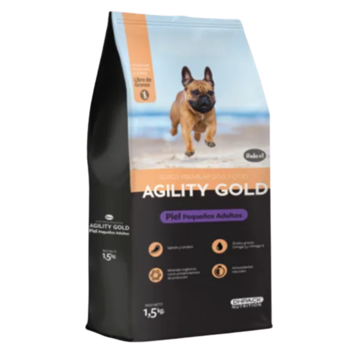 AGILITY GOLD PEQUEÑOS ADULTOS PIEL X 3 KG