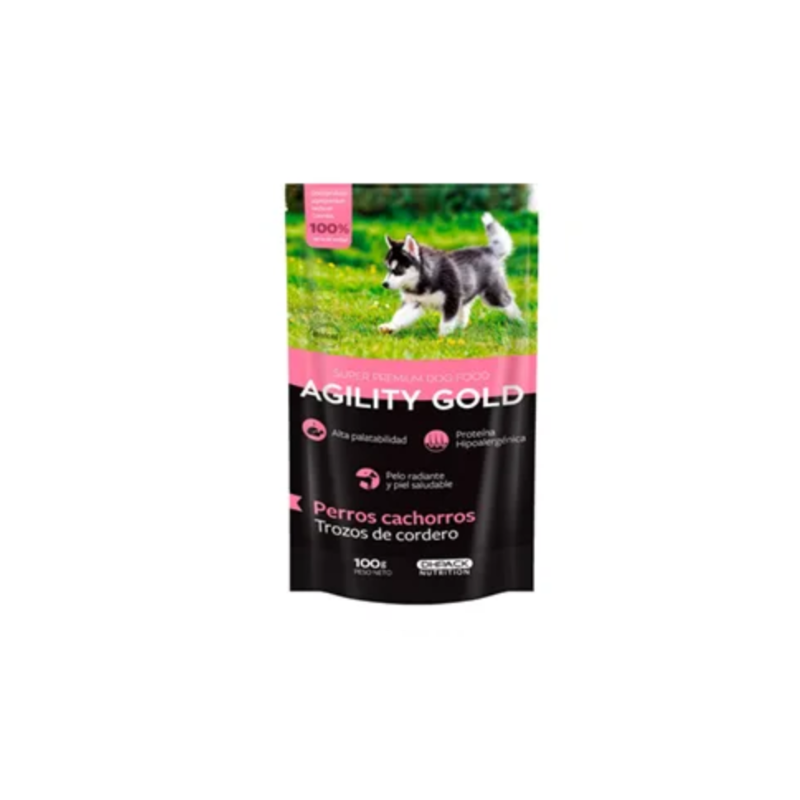 Agility gold pouch trozos de cordero cachorro - Royi Pets