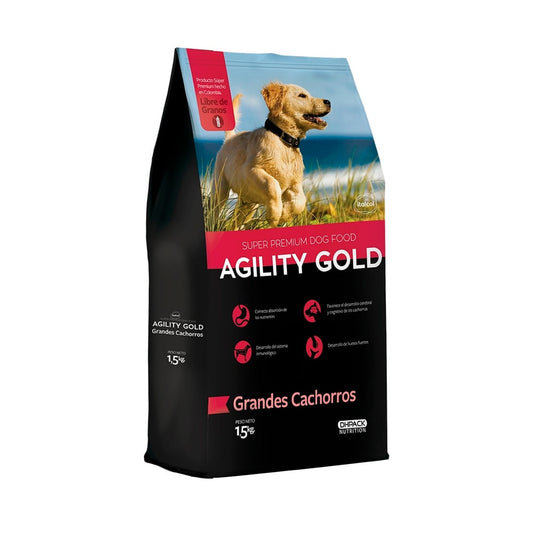 AGILITY GOLD GRANDES CACHORROS X 1.5 KG
