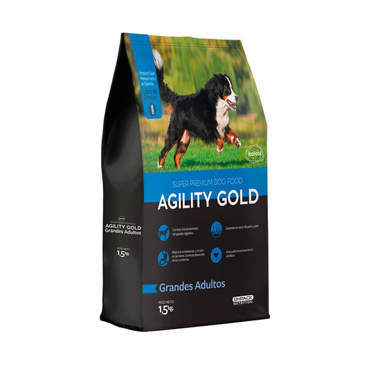 AGILITY GOLD GRANDES ADULTOS X 1.5 KG