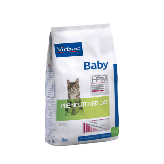 VIRBAC BABY CAT PRE NEUTERED X 3 KG