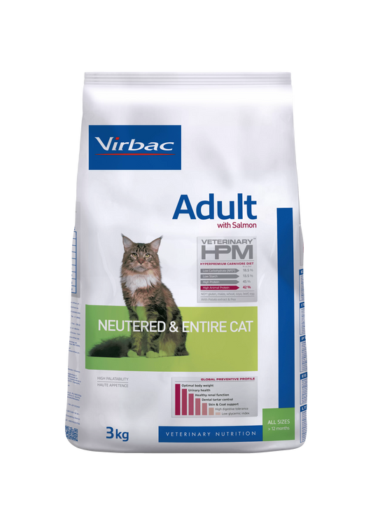 VIRBAC ADULTO CAT SAUMON N & E X 3 KG