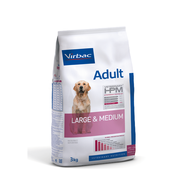 VIRBAC ADULTO DOG LARGE & MEDIUM X 3 KG