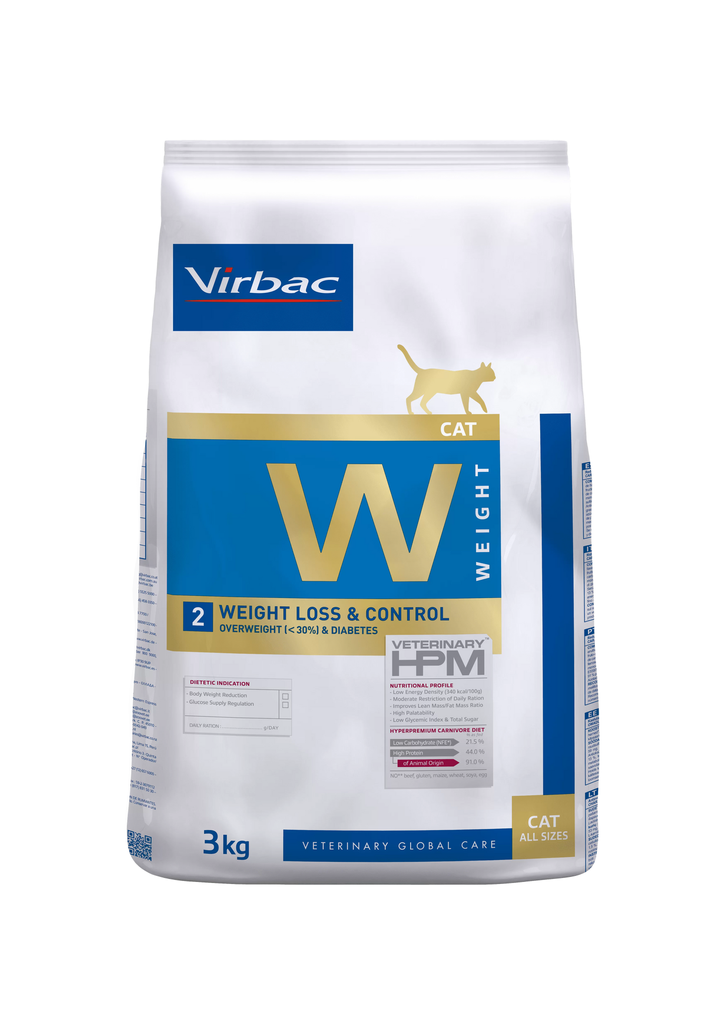 VIRBAC CAT WEIGHT LOSS & CONTROL W2 X 1.5 KG