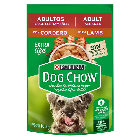 DOG CHOW POUCH TD TM CORDERO X 100 GR