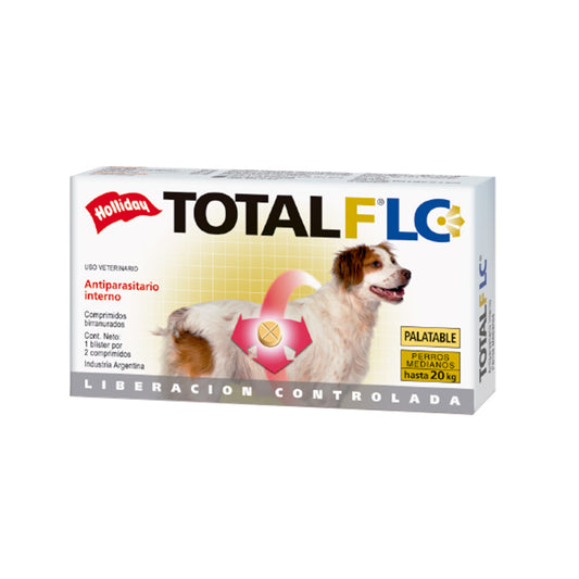 TOTAL FLC PERRO MEDIANO HASTA 20 KG X 2 COMPRIMIDOS