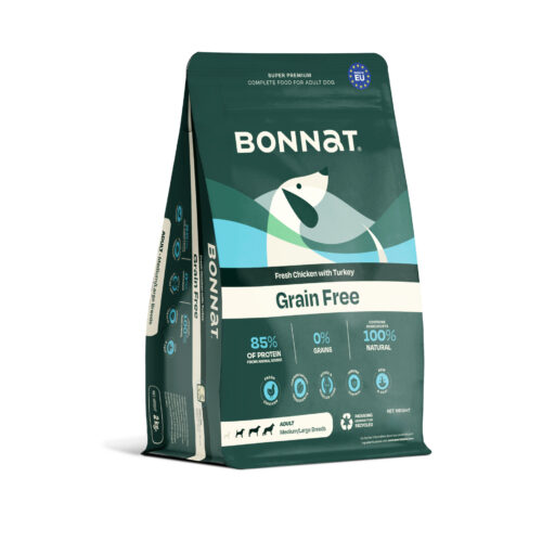 BONNAT GRAIN FREE CANINE MEDIUM LARGE BREEDS X 10 KG