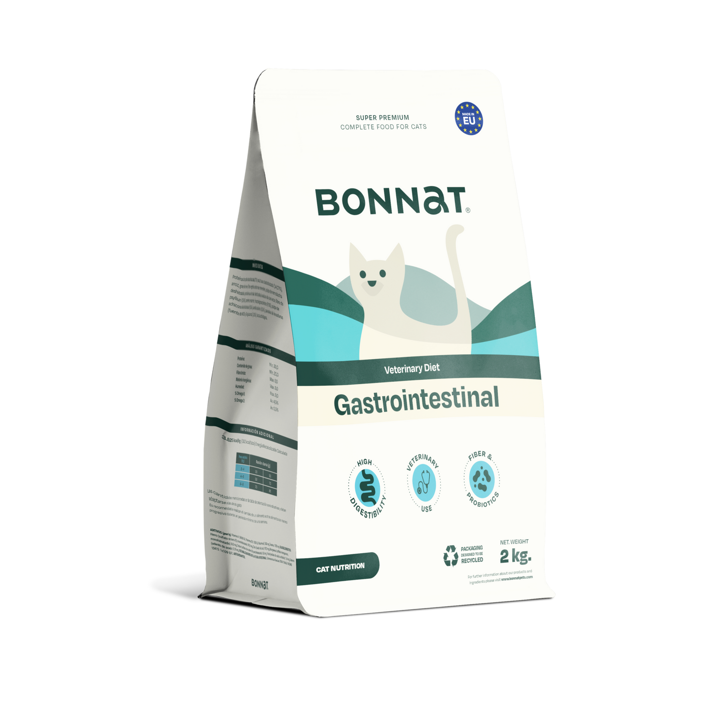 BONNAT VETERINARY DIET FELINE GASTROINTESTINAL X 2 KG