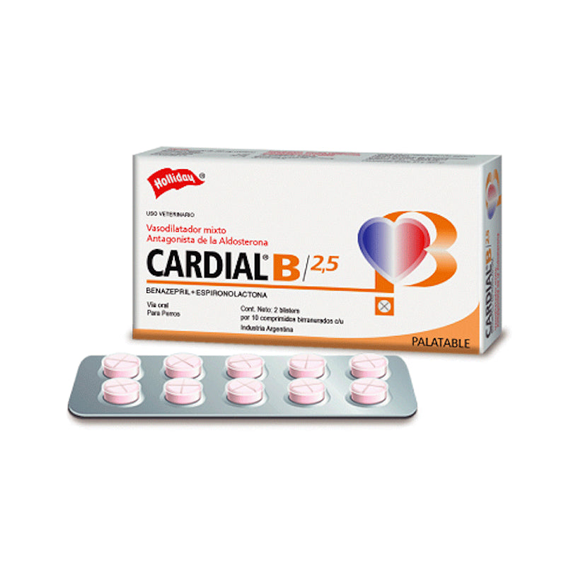 CARDIAL B 2.5 MG X 20 COMPRIMIDOS