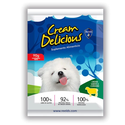 CREAM DELICIOUS PERRO CORDERO X 90 GR