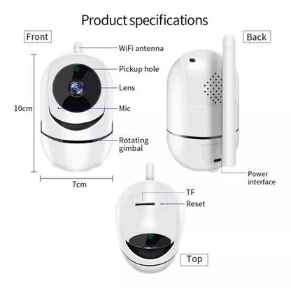 Camara De Seguridad Ip Wifi Robotica 360 Vigilancia