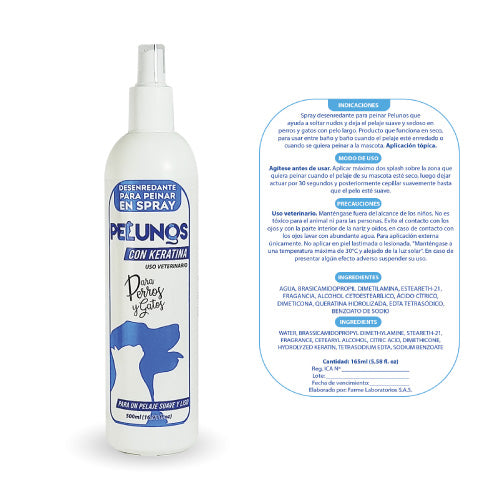 PELUNOS SPRAY DESENREDANTE CON KERATINA X 165 ML