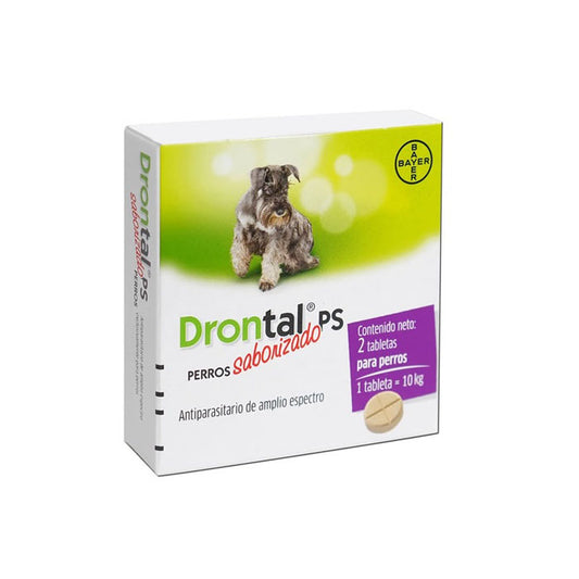 DRONTAL PS PERRO MEDIANO CAJA  X 2TABS