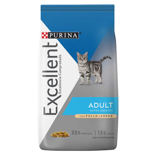 EXCELLENT CAT ADT POLLO Y ARROZ X 3KG