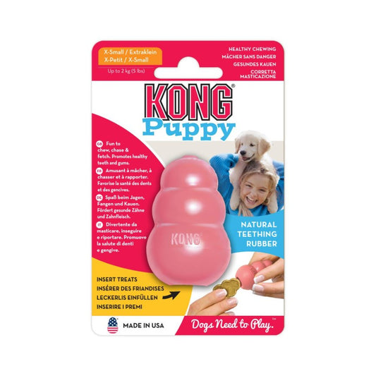 KONG PERRO CAUCHO PUPPY PORTAPASABOCAS XSMALL